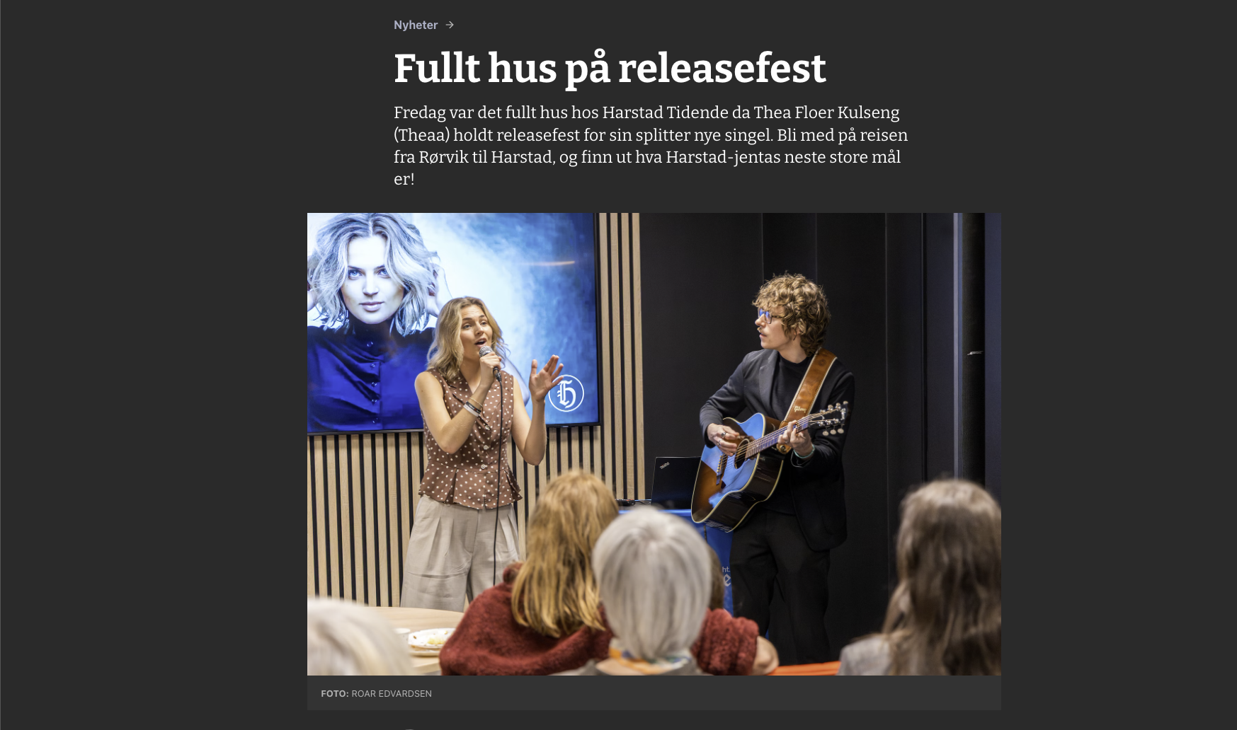 Fullt hus på releasefest